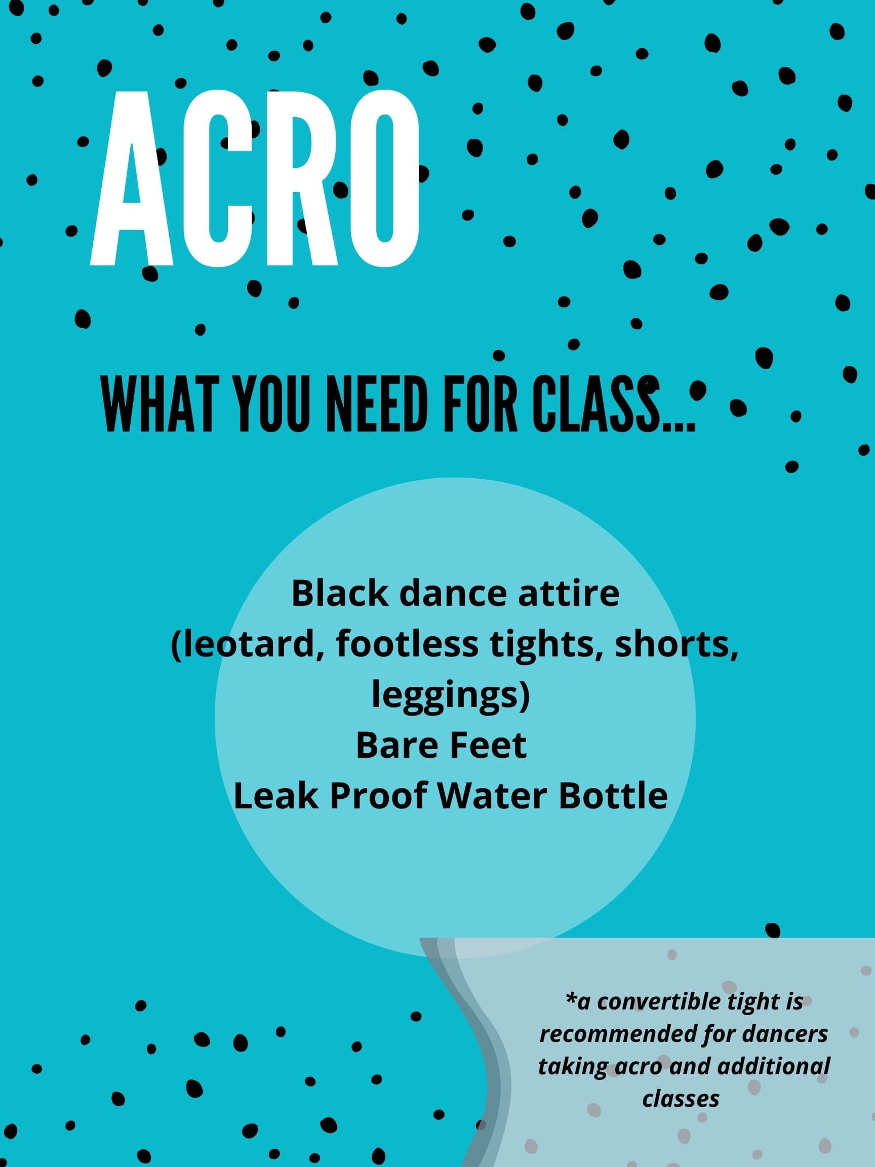 What to wear for Acro class